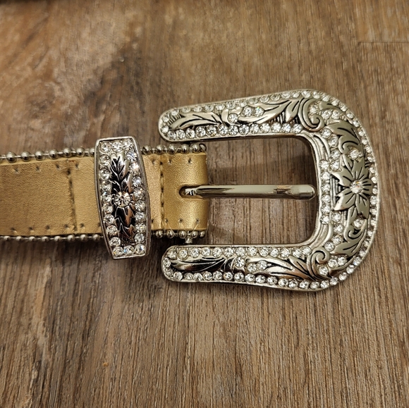 Christine Alexander Western Bling Belt Size Medium - Picture 2 of 9